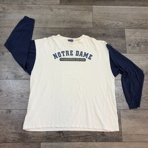 Vintage 80s/90s Team Edition Apparel Brand Notre Dame Fighting Irish Shirt - XL